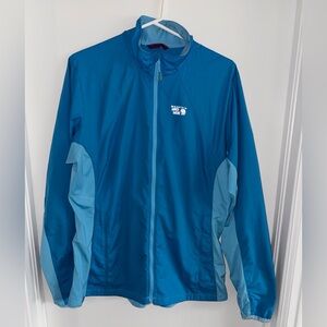 Mountain Hardwear Bright Blue Women's Jacket with Purple Loop